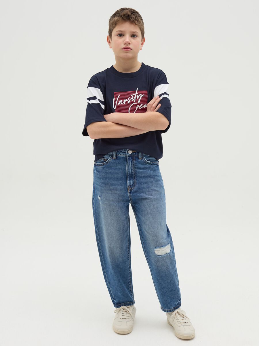 Baggy fit distressed jeans_1