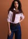 Pink striped poplin shirt, regular fit_0