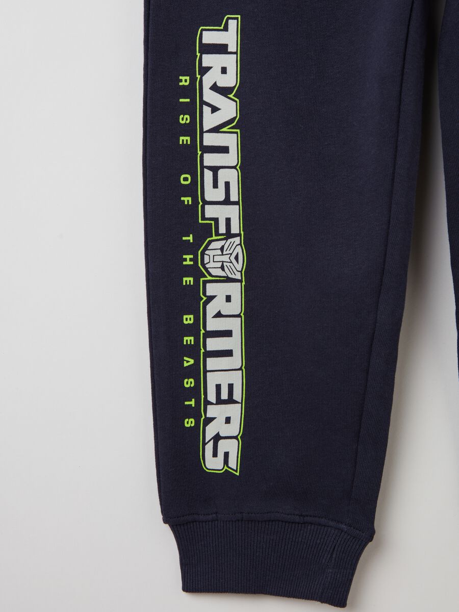 Joggers in felpa con stampa Transformers_2