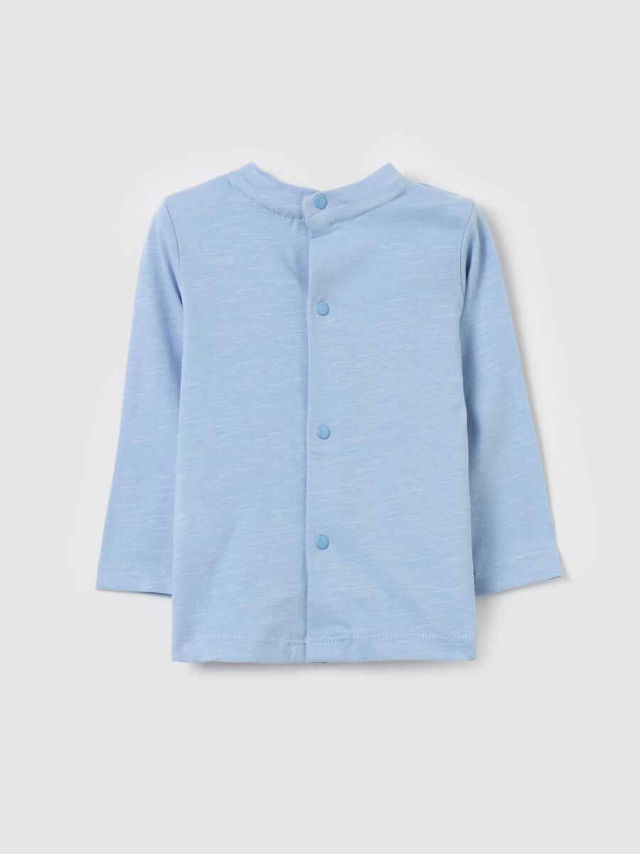 T-shirt a maniche lunghe con orsetto_1