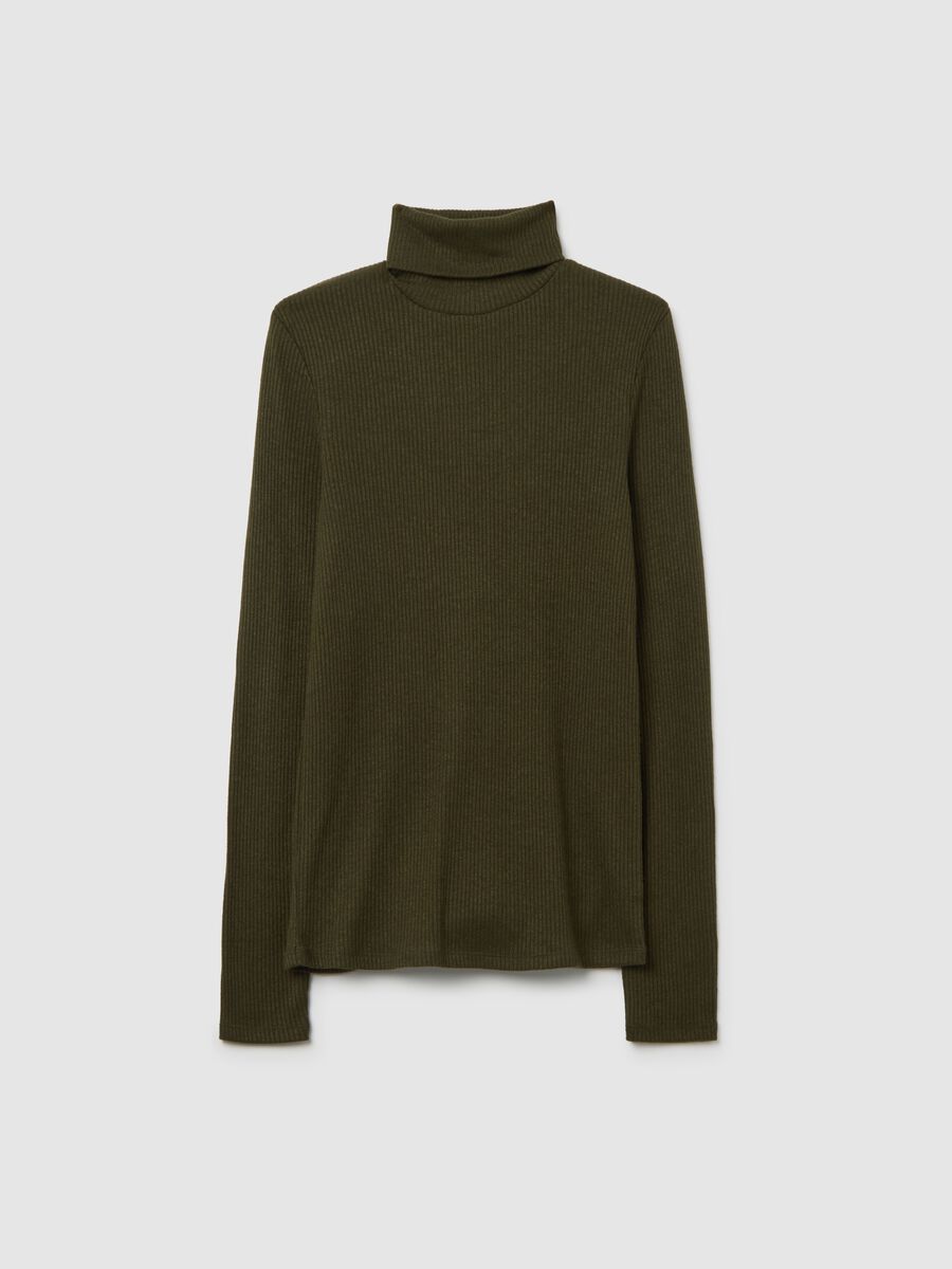 Green regular fit sweater_0