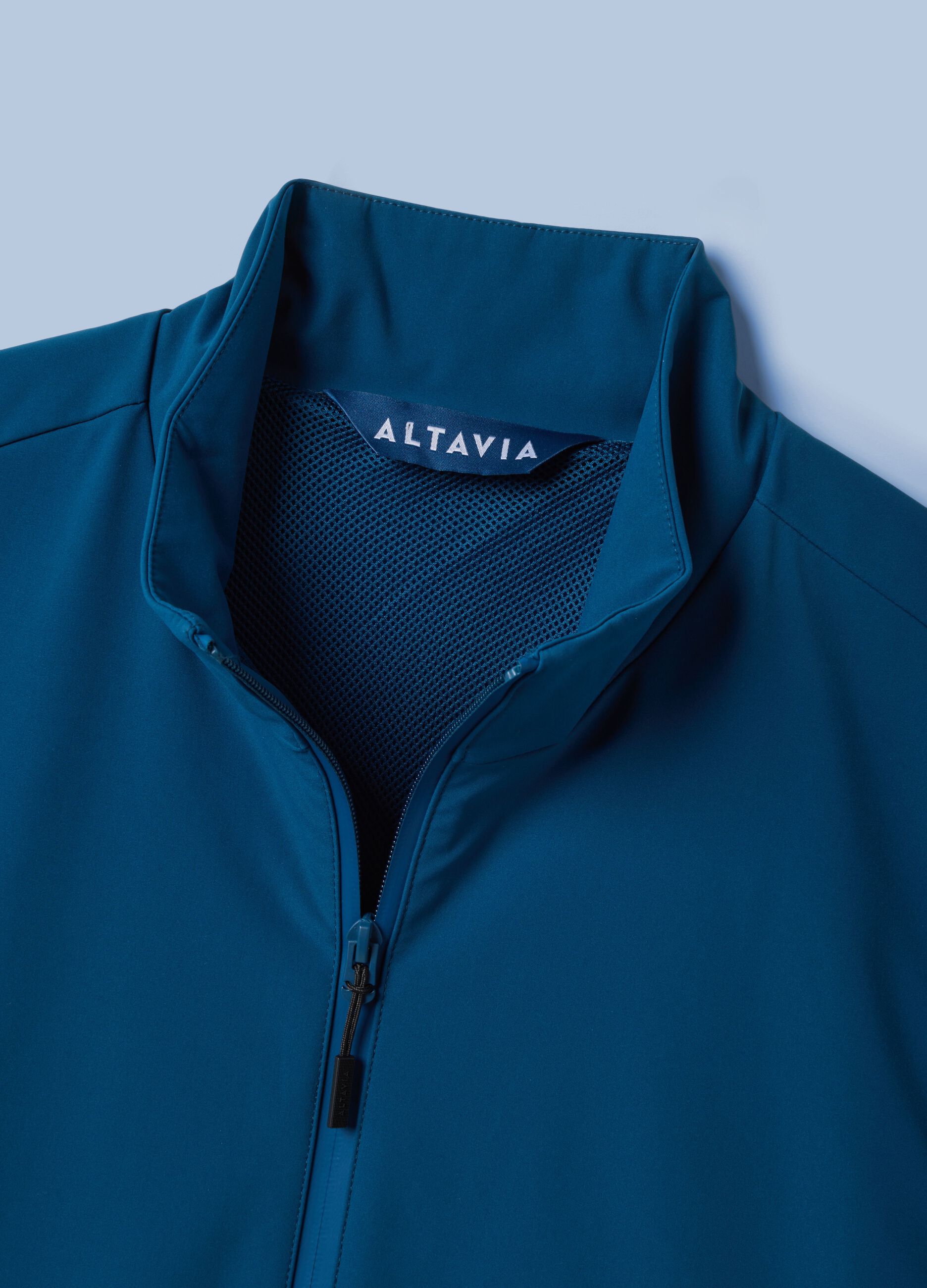 ALTAVIA SAILING blue windproof gilet in stretch fabric with zip