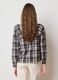 Multicolour pure cotton checked shirt with ruffles_2