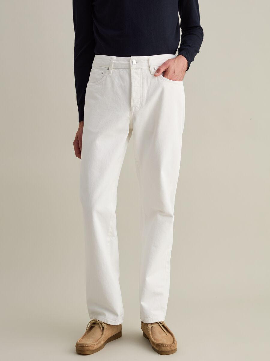 Straight-fit jeans in cotton twill_0