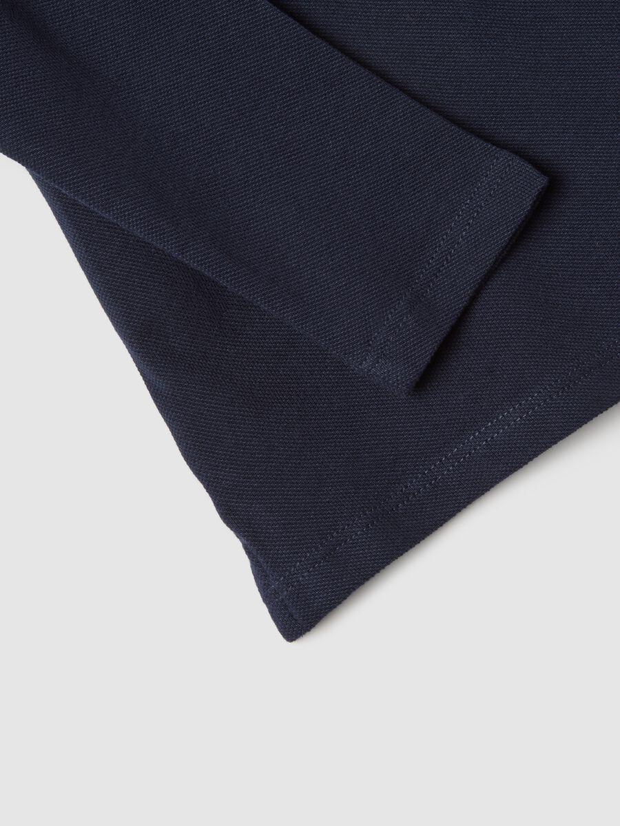 Blue pure cotton polo for toddler, regular fit_3