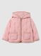 Regular fit pink hoodie jacket for girls_0