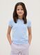 Girls' blue cotton blend t-shirt regular fit_0