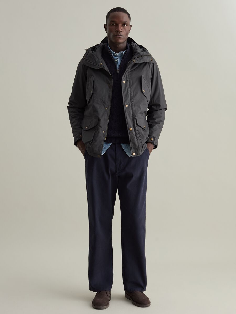 Short jacket with hood_1