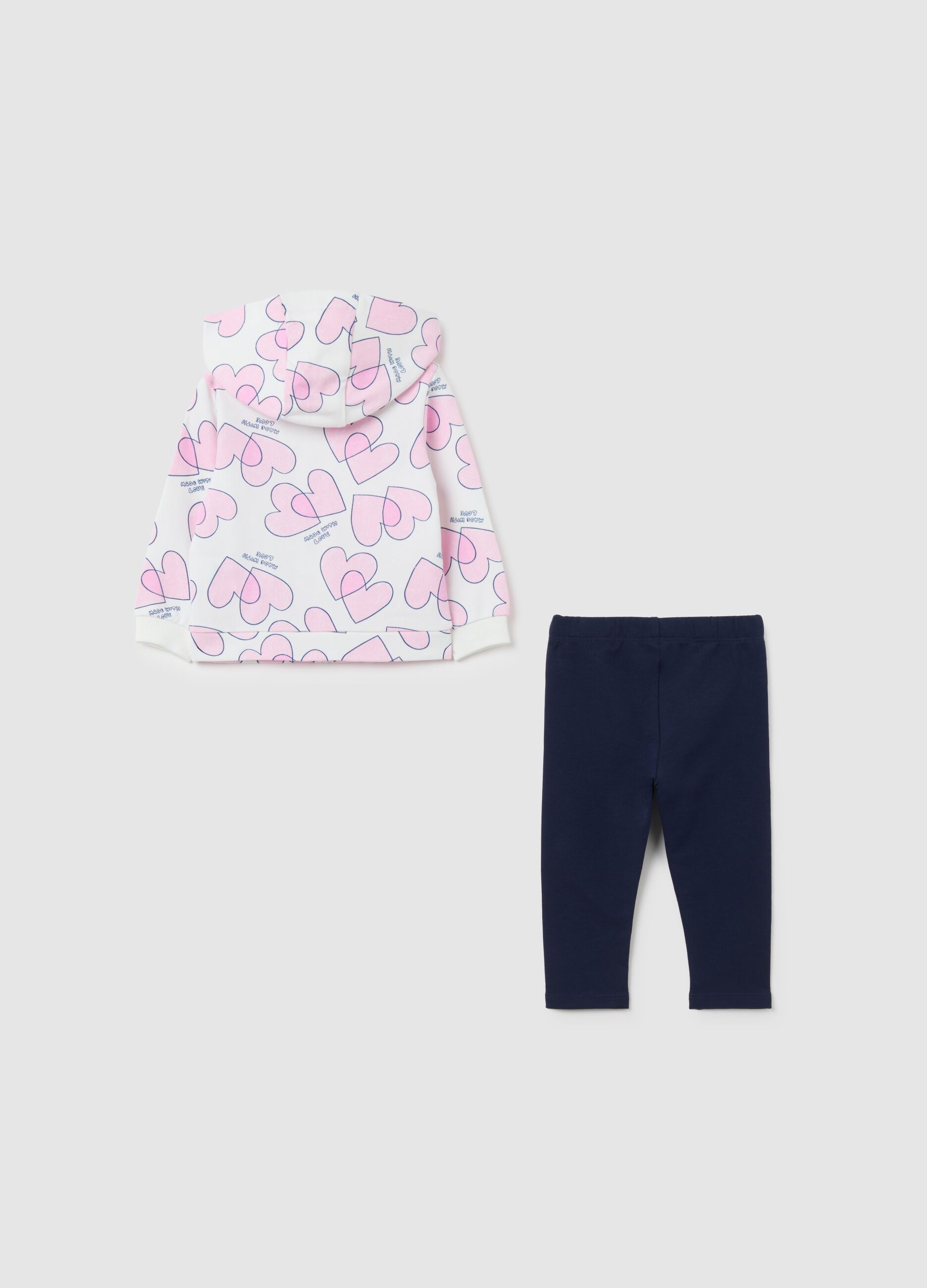 Multicolour regular fit girls' outfit in pure cotton