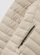Regular fit padded beige jacket with hood_5