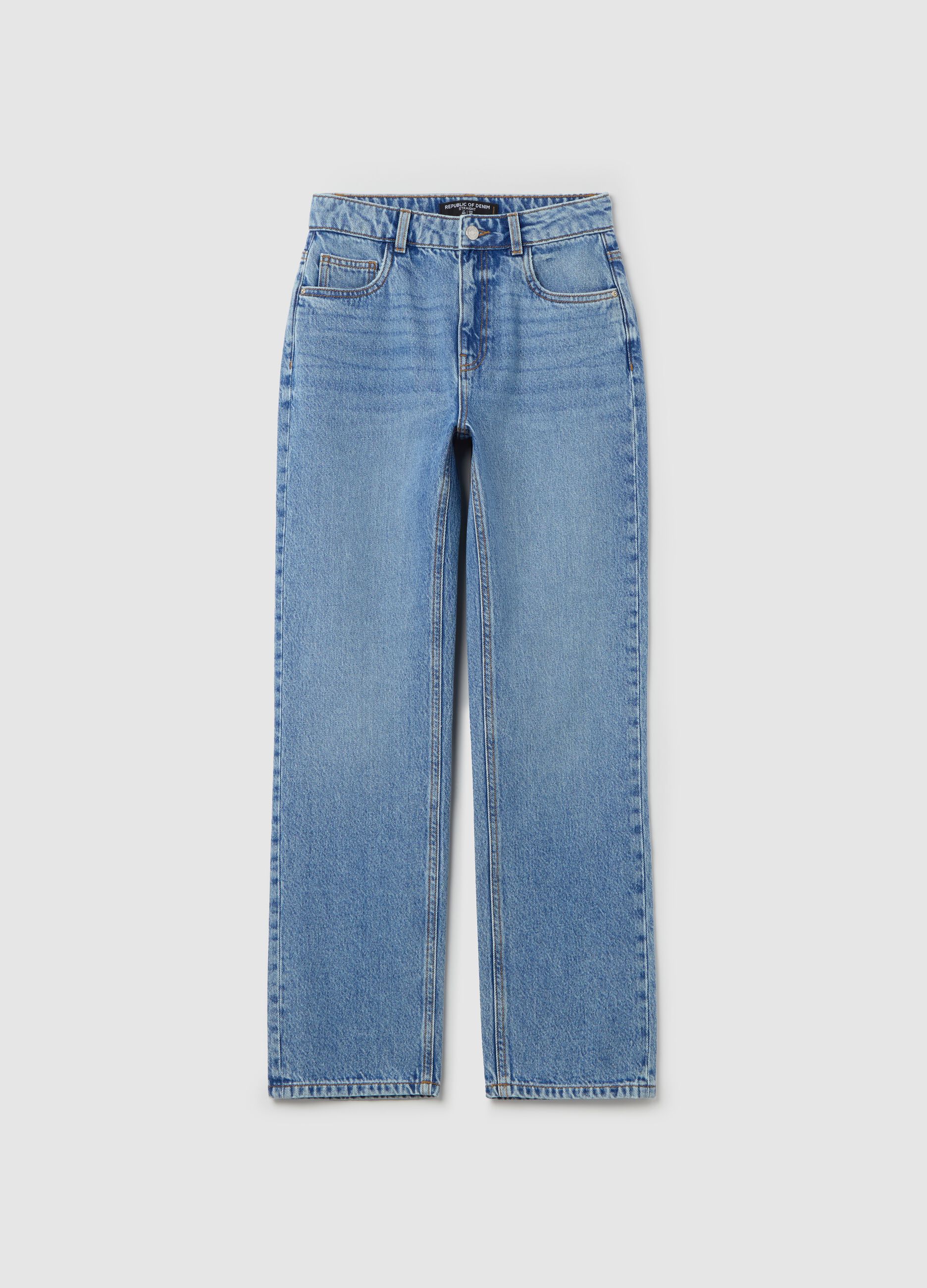 Straight-fit jeans with five pockets