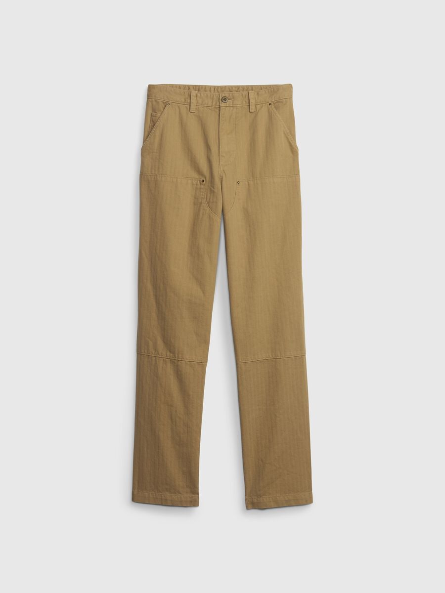 Pantaloni carpenter con trama ripstop_3