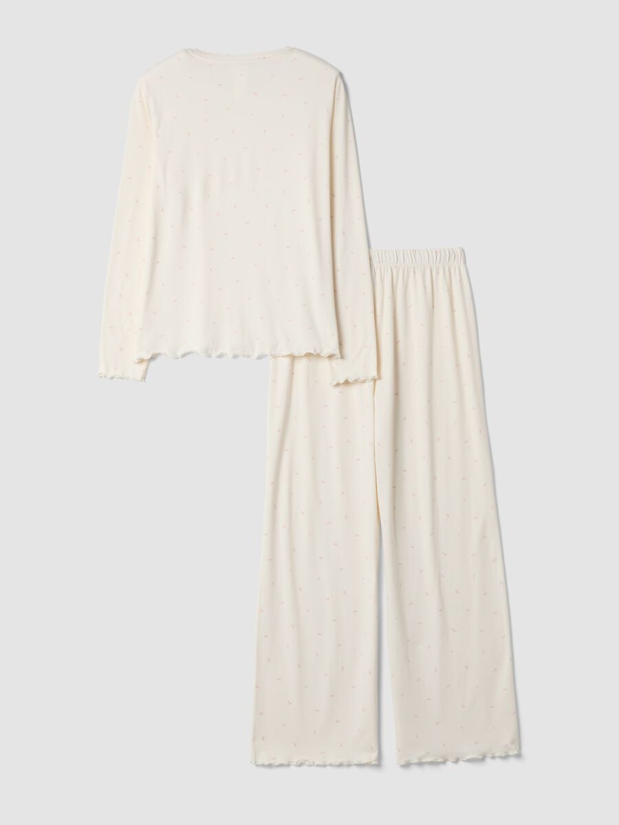 Black stretch-fabric crew-neck pyjamas_6