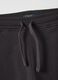 Children's trousers in pure black cotton regular fit_2