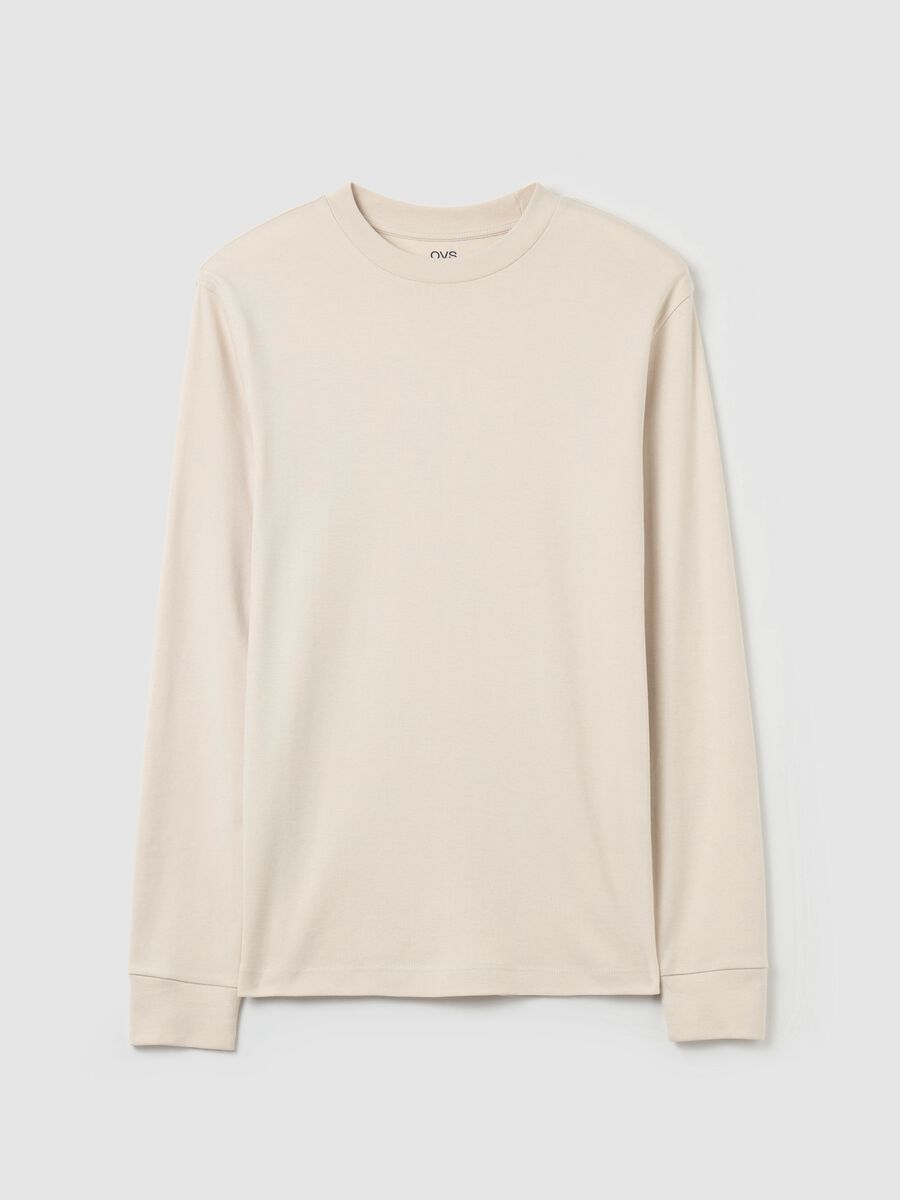 Cotton interlock T-shirt with round neck_4