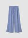 Long pure cotton multicolour floral-print trousers_4