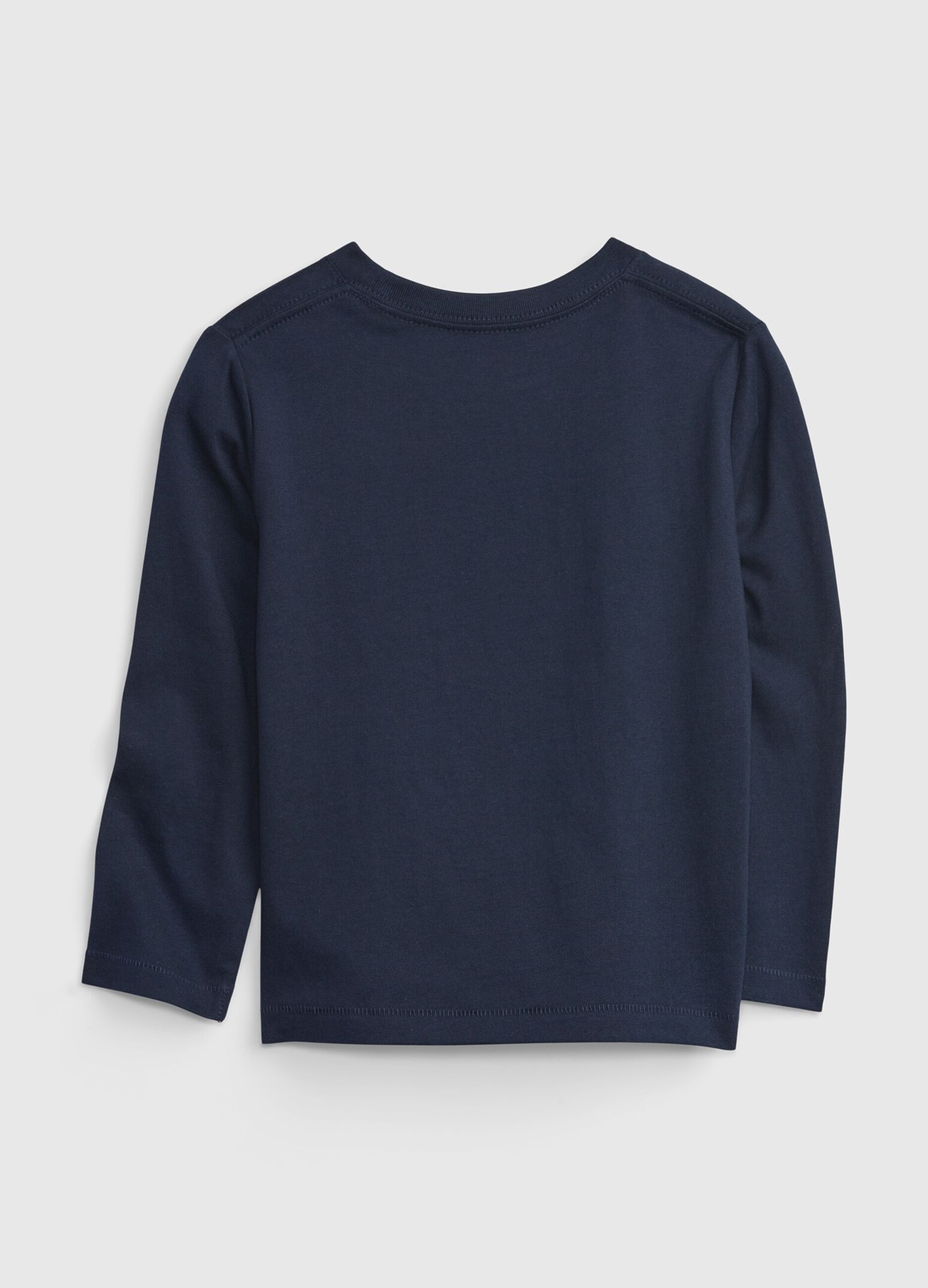 Long-sleeved T-shirt with logo print