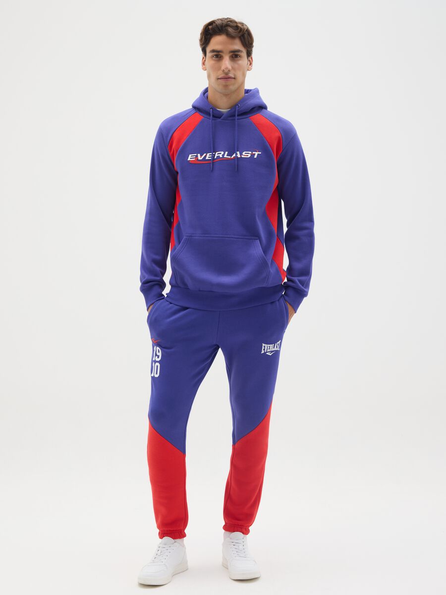 Felpa in misto cotone multicolor con cappuccio Everlast_1