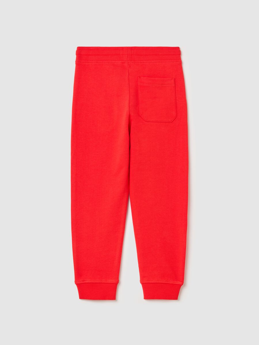 Fleece joggers with drawstring_1