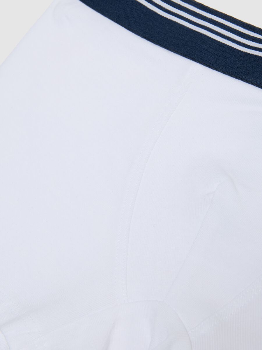 White Boys' Stretch Cotton Boxer Shorts, Regular Fit_3