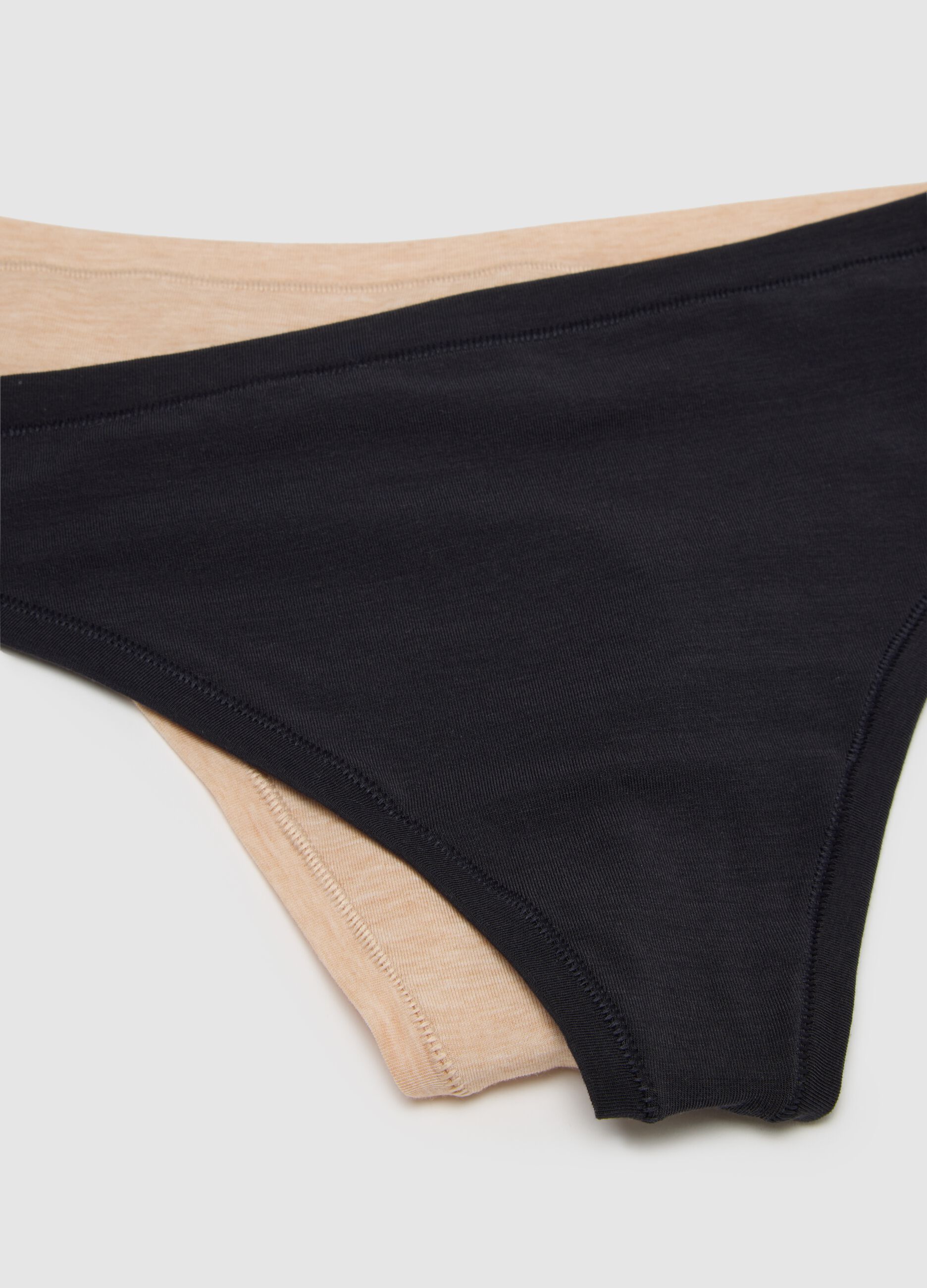 Five-pack stretch modal thongs
