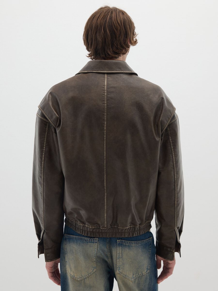 Giacca bomber marrone_3