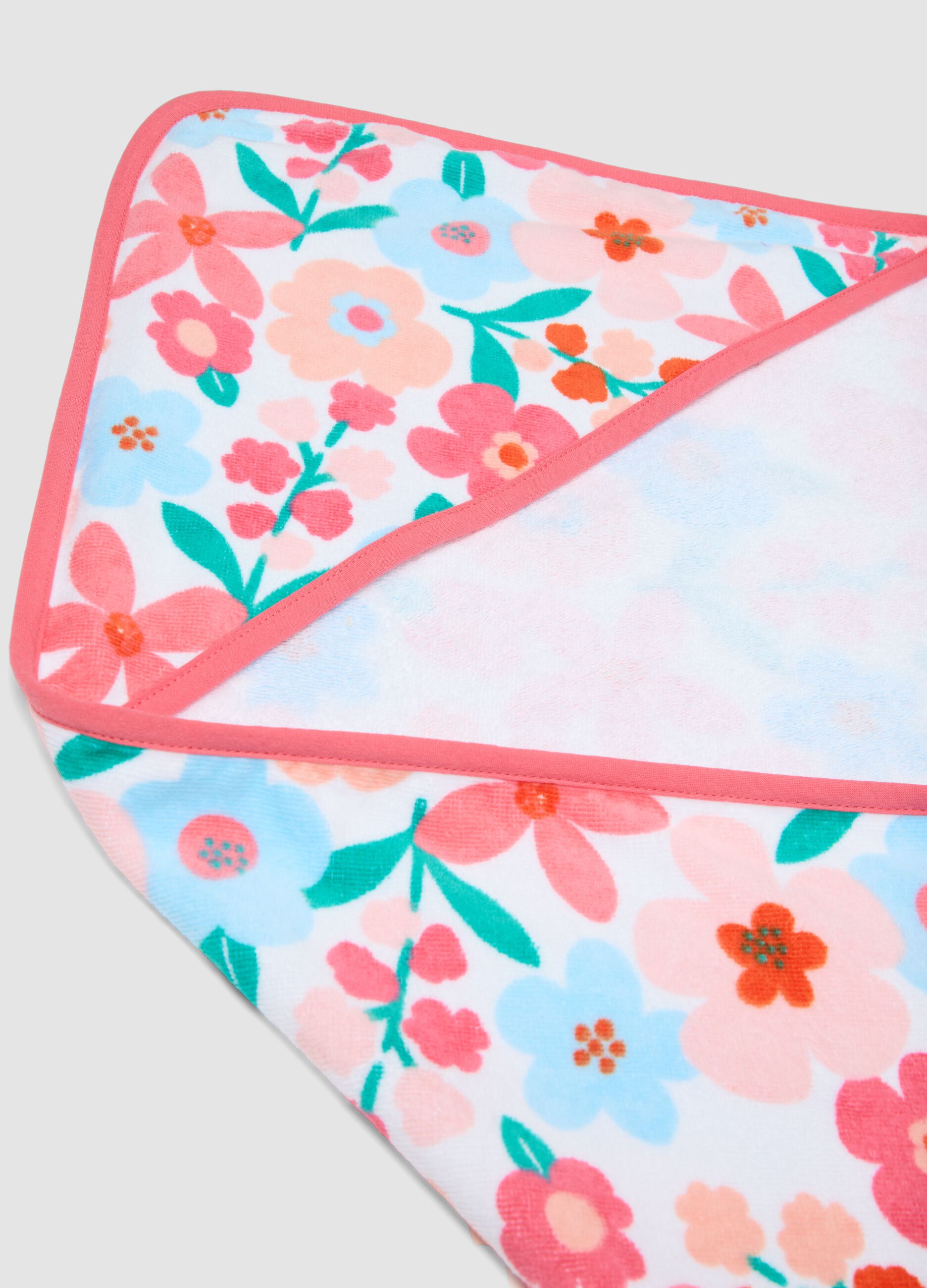 Multicolour floral pure cotton baby girl beach towel