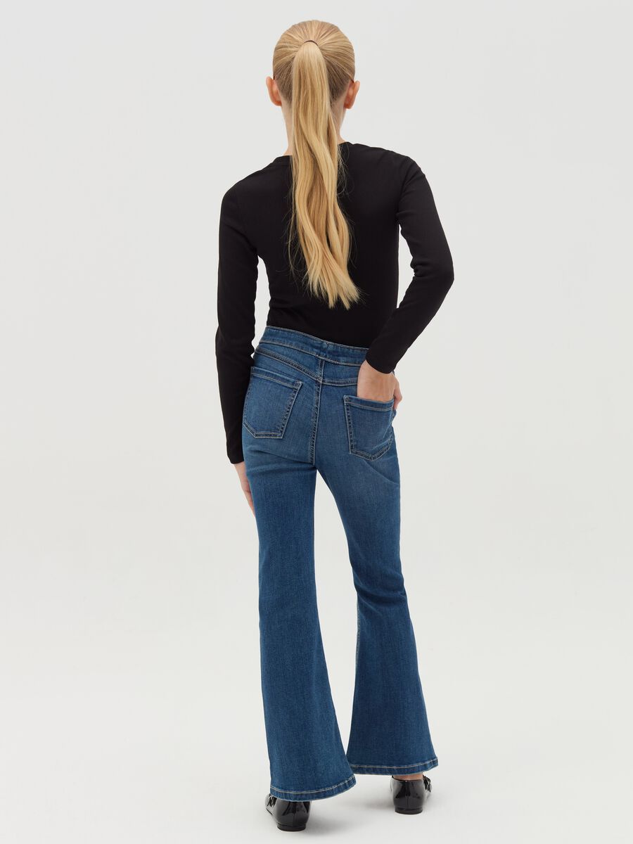 Flare-fit jeggings with pockets_2