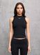 Mock Neck Tank Top Black_0