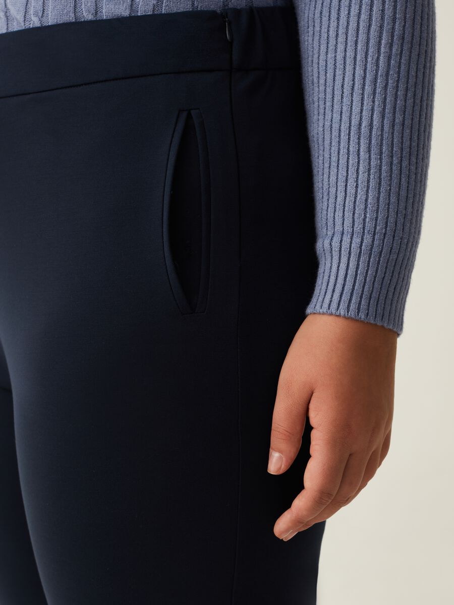 Pantaloni slim fit in jersey Curvy_3