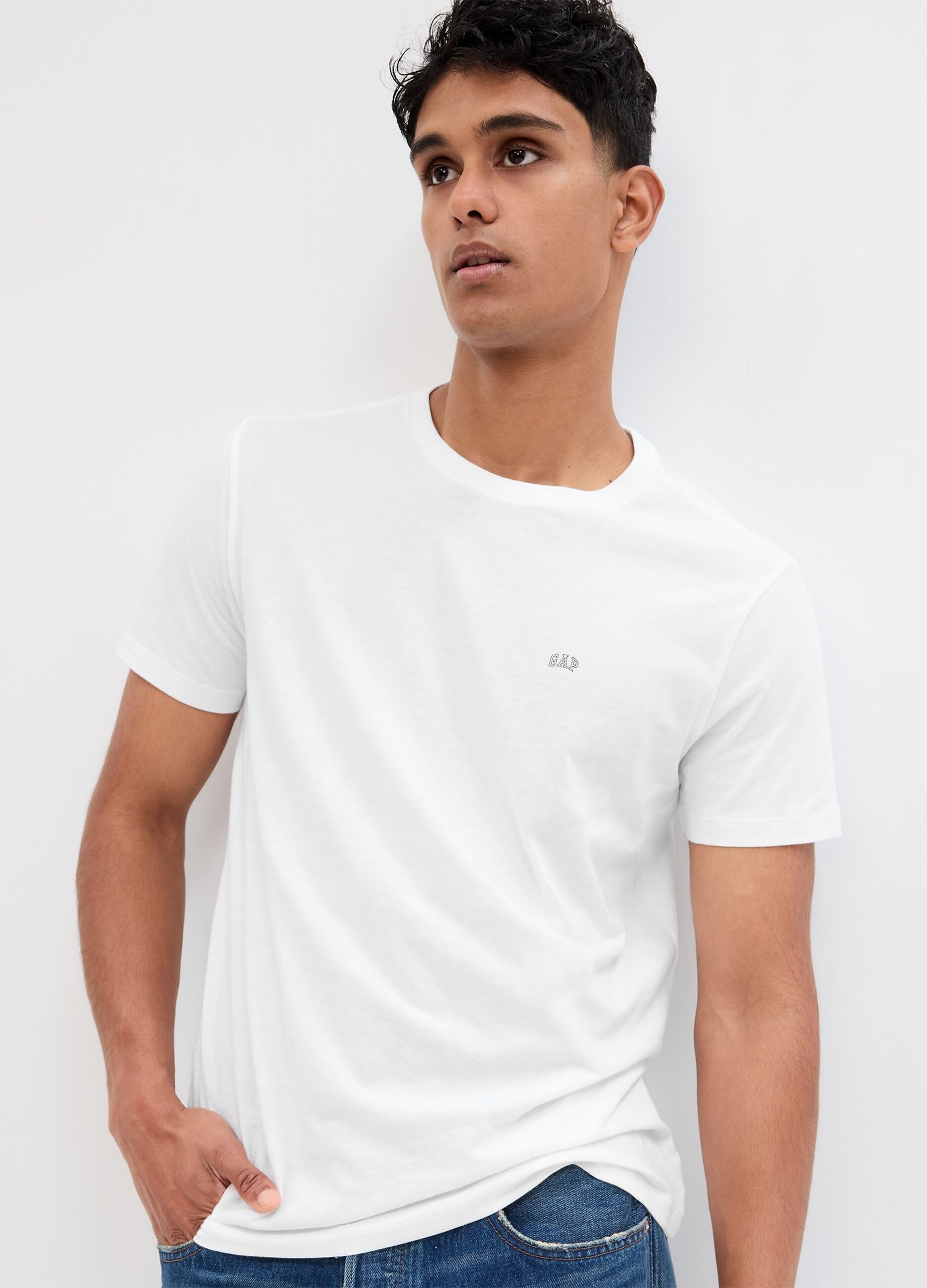 T-shirt in cotone con stampa logo