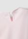Pink pure organic cotton baby girls&rsquo; T-shirt with print and frill sleeves_3