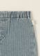 Baby striped denim trousers in a cotton, viscose and lyocell blend_1