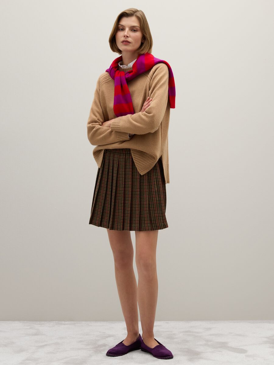 Beige wool blend oversized pullover_2