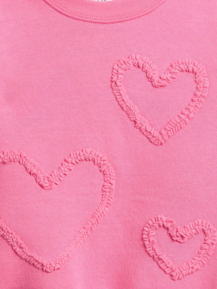 Pink cotton blend sweatshirt_2