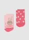 Set of pink elasticated cotton baby girl socks_1