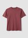 Pink short-sleeve pure cotton T-shirt_4