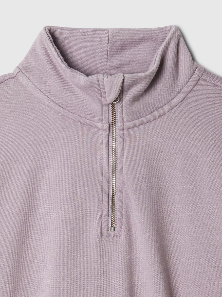 Half-zip cropped sweatshirt_4