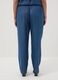 Regular fit blue pure lyocell jogger trousers_2