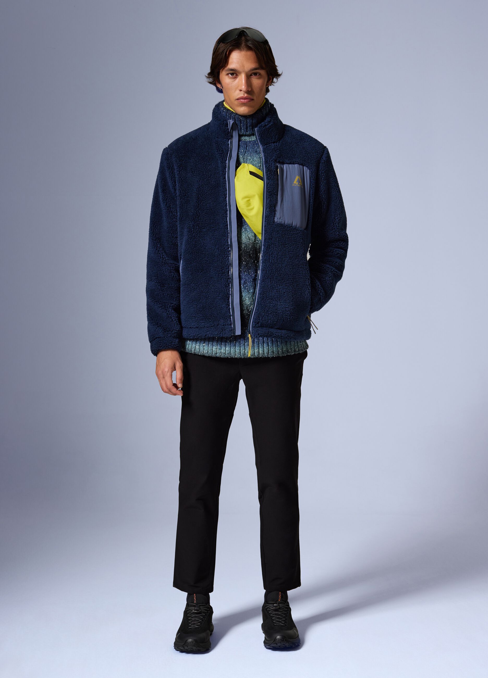 Full zip sherpa jacket ALTAVIA WITH DEBORAH COMPAGNONI
