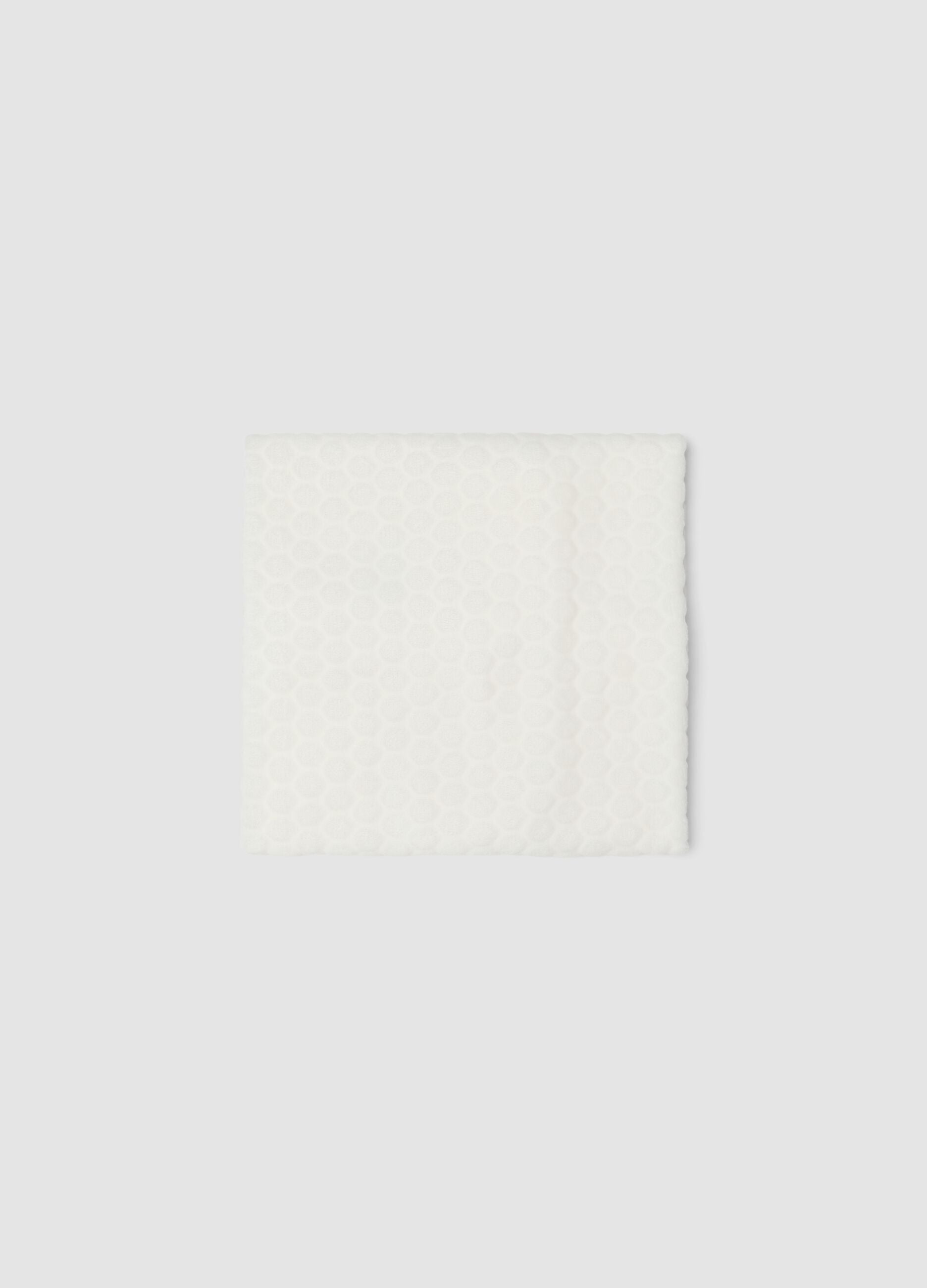 White organic cotton crib blanket for newborns