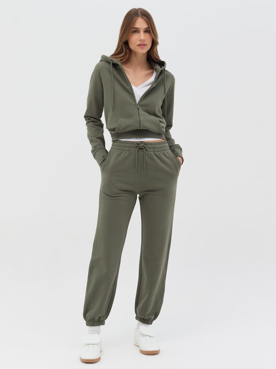 Essential joggers in fleece with drawstring_0