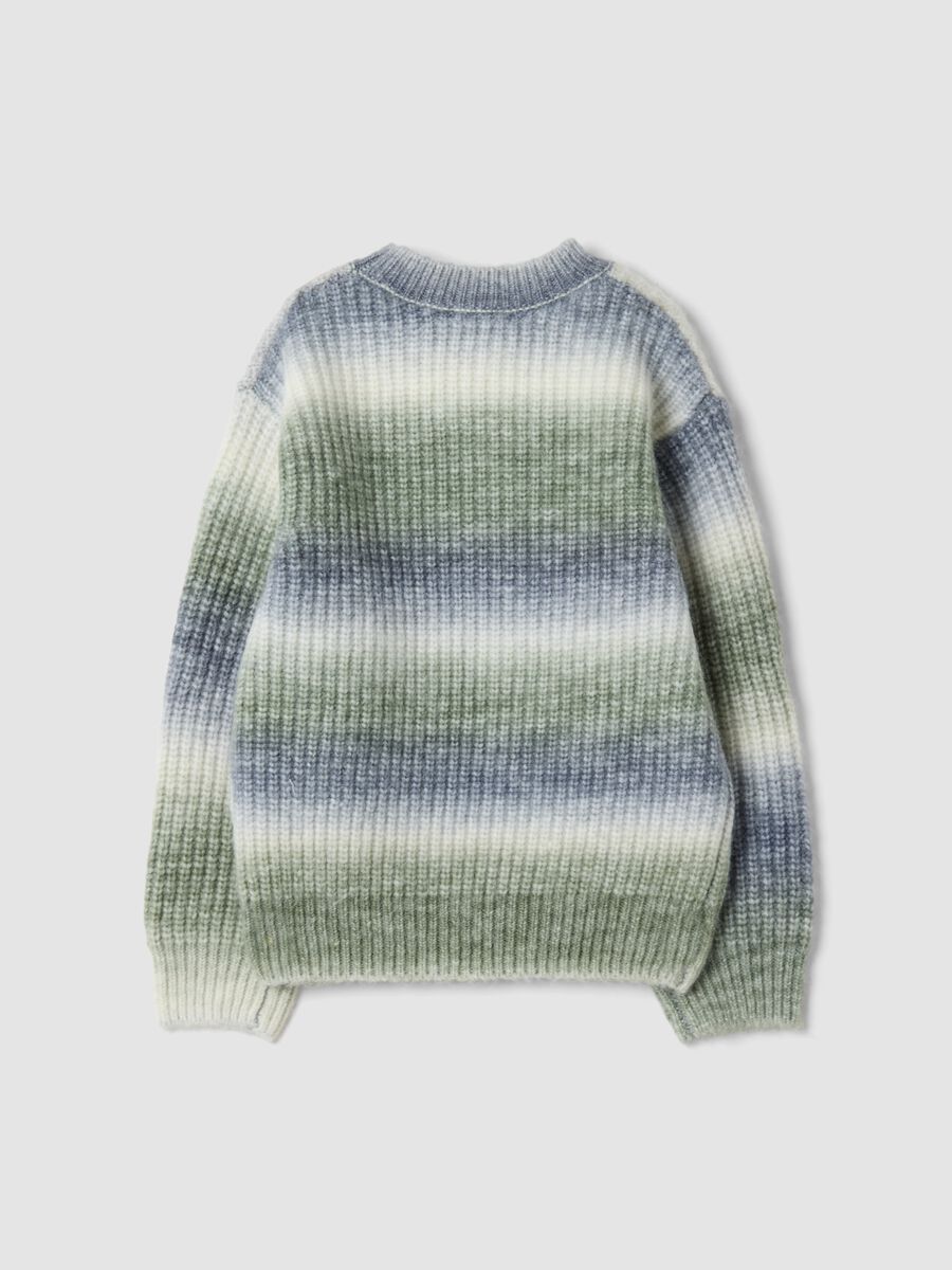 Maglione girocollo in misto lana multicolor regular fit_1