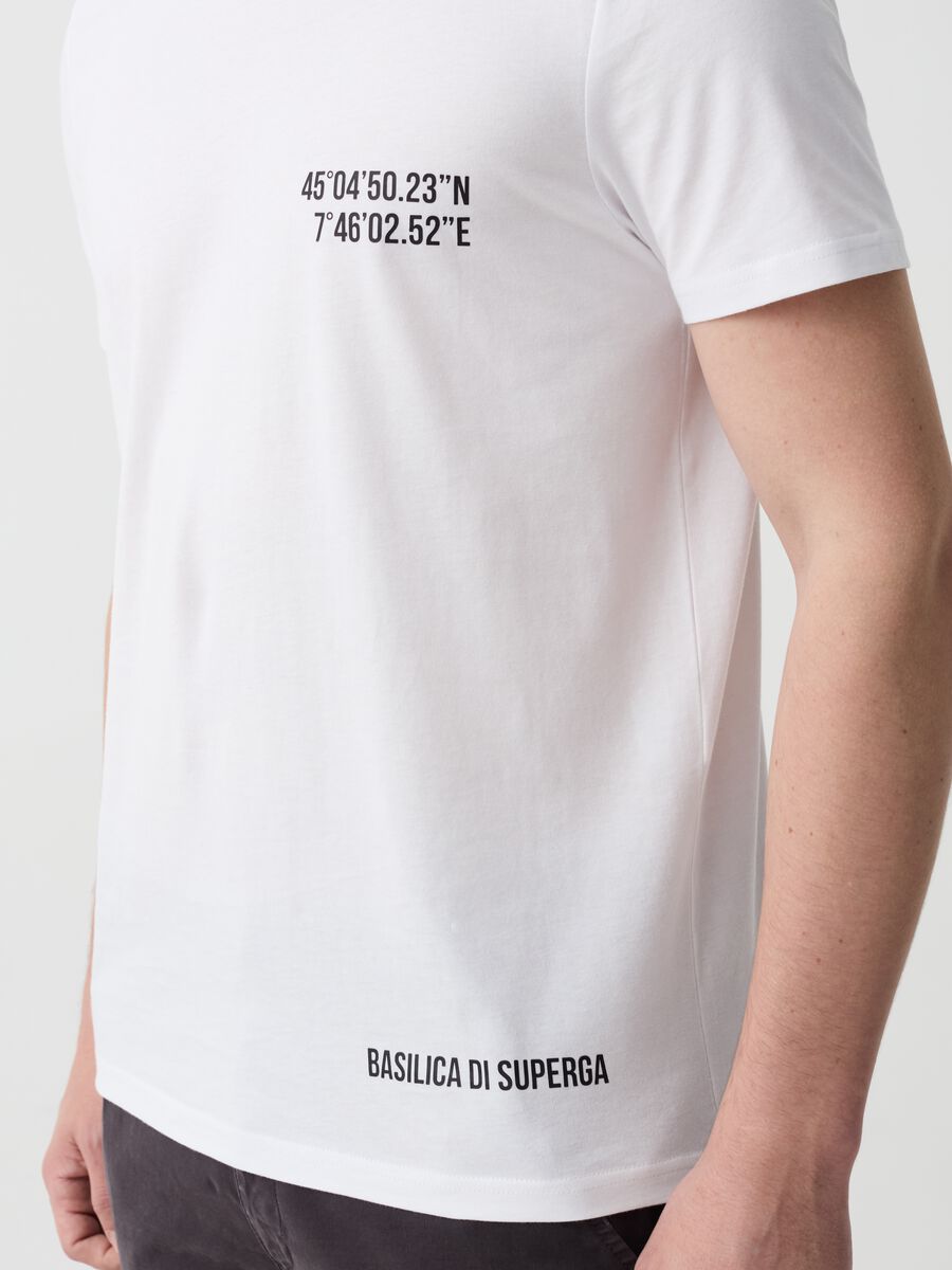 T-shirt in cotone con stampa Torino_1