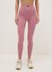 Slim Fit Long Pink Sports Leggings_1