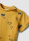 Yellow pure organic cotton boys&rsquo; T-shirt with car print_2