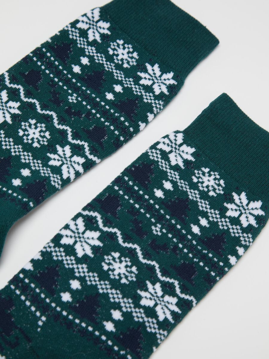 Slipper socks with Christmas pattern_1