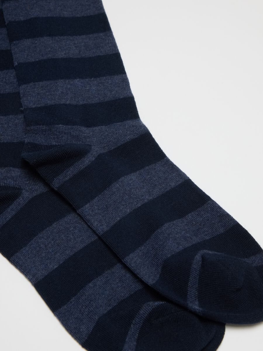 Multipack of stretchy blue cotton knee-high socks_2