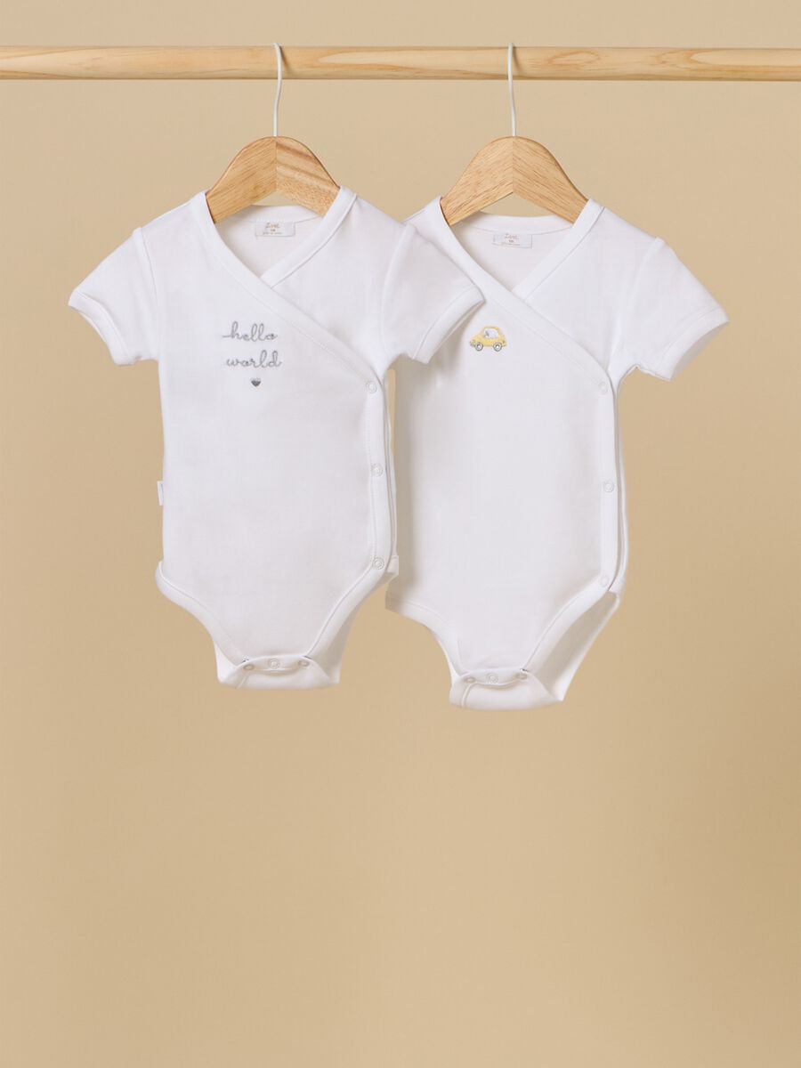Two-pack bodysuits in cotton_0