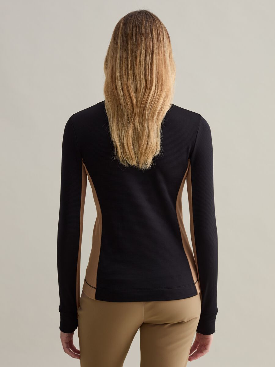 Half-zip fleece with waffle weave_3